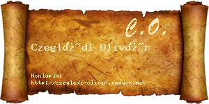 Czeglédi Olivér névjegykártya